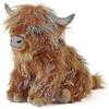 Brown Highland Cow, Realistic Soft Cuddly Toy Animal, Natural Eco-Friendly Plush, 25 cm