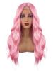 New Style Cross-border Europe & America High-Temp Silk Women's Middle-Part Corn Perm Big Waves Lace Scalp Wig