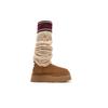 Womens Classic Sweater Letter Tall 'Chestnut' (women's Sizes) Chestnut Ankle Boots 1144044 CHE