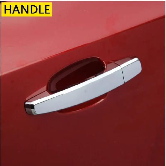 for Peugeot 108 Accessories Chrome Trim Chromium Styling Door Handles Cover Sticker Exterior Decoration Car Styling