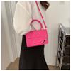 New Fashion Rhombus Quilted Faux Leather Shoulder Bag for Women Korean Style Chain Crossbody Square Purse