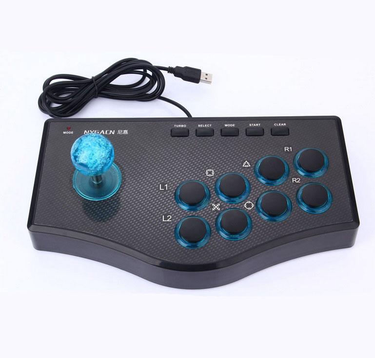 Retro Game Rocker Controller Usb Joystick Smart Tv Built-In Vibrator Eight Direction Joystick