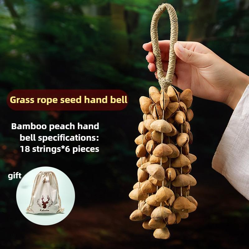 Handgefertigte Dola Muschel Handglocke Rassel Heilende Windglocke Natürliche Klangtherapie Musik Handglocken Musikalische Perkussionsinstrumente