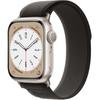 Nylon Strap for Apple Watch 1/2/3/4/5/6/7/8/9/10/11/SE Ultra 1/2/3 42/44/45/46/49mm, Gray / Orange