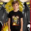 One Piece Sanji Anime Print Kids Cotton Short Sleeve T Shirt Boys Girls Casual Summer Top Soft Breathable Daily Wear