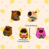 Borrachas Mini Capivara Divertidas|Cores Sortidas Borrachas Novidade para Sala de Aula,Casa,Recompensas Escolares&Lembrancinhas de Festa,Acessórios para Escola em Casa
