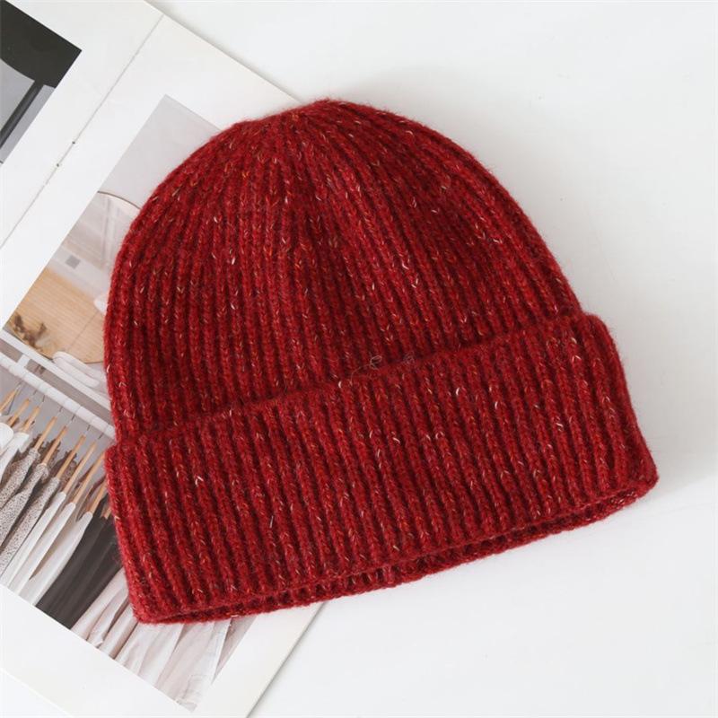 Autumn and winter warm ear protection wool hat knitted hat children's fashionable versatile face small bean pullover cold hat