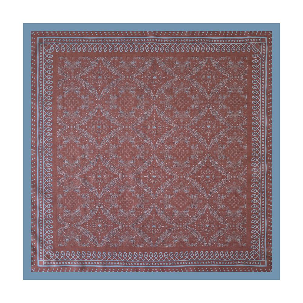 Oil Painting Retro Literary Silk Scarf Cotton Square Scarf Versatile Cashew Nut Silk Scarf 70 Square Scarf Elegant Decorative Waist Seal Belt Scarf