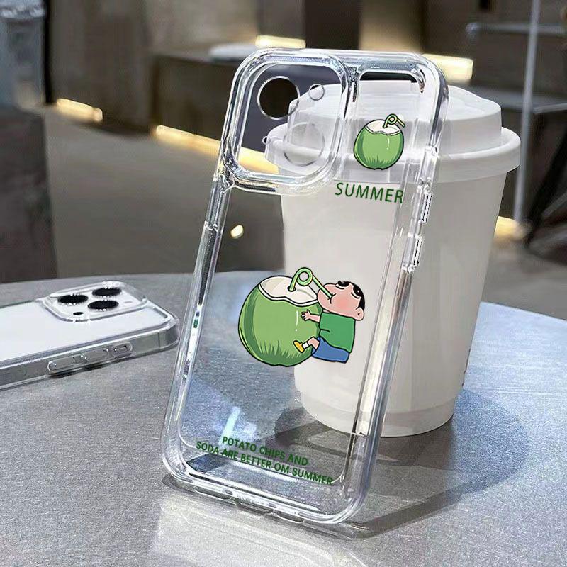 Watermelon Is Suitable for Apple 15Pro Mobile Phone Soft Case 14PLUS Cartoon 13 Anti-drop 1211 Transparent XSiphone