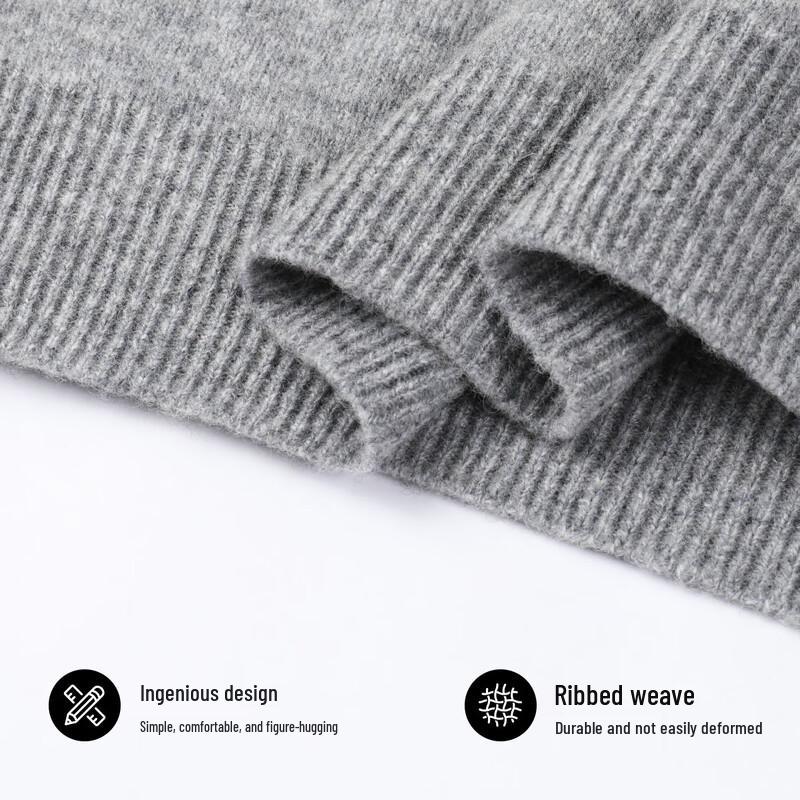 SNOWFLYING Women's 100% Merino Wool V-Neck Basic Knit Sweater