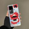 For Samsung Galaxy S25 S22 Ultra Plus S21 FE S24 S23 Ultra Plus FE Laser Phone Case Cartoon Animal Cute Apple Cat Back Covers