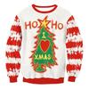 Men's Autumn and Winter 3D Printed Crew Neck Sweater Fashion Versatile Trend Breathable Casual