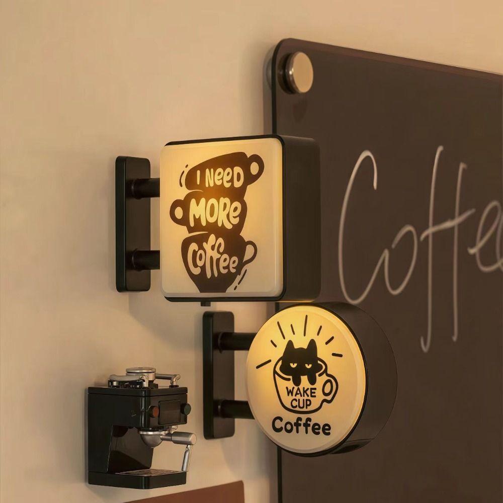 Magnetický nápis Kout s kávou Miniaturní děrovaná deska Samolepka na ledničku Turismus