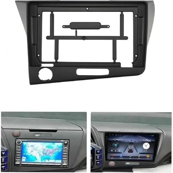 9 Inches Compatible with Honda CRZ CR-Z 2010-2015 Android Screen Dask Car MP5 Player Stereo Radio Frame Fascias Cable Navigation Panel Kit(Frame and