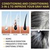 Black Hair Dye Shampoo 3 In 1 Champu Para Canas for Gray Coverage, Black Pure Nature_i*