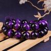 Fioletowy tygrysie oko kamień naturalny 4/6/8/10/12MM okrągłe luźne koraliki do tworzenia biżuterii DIY bransoletka akcesoria naszyjnikowe