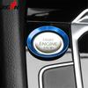 For VW Golf 7 MK7 VII GTI R Jetta CC Arteon Passat B8 Touareg T-roc Tiguan Car Engine Start Stop Button Ring Ignition Cover Trim