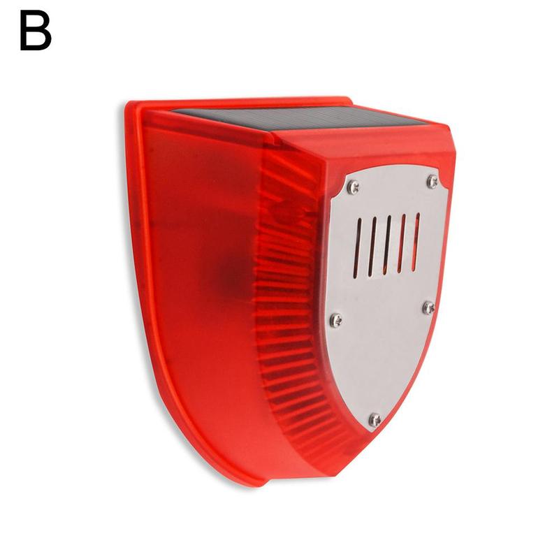 Solar Alarm Light IP65 Waterproof Motion Sensor Alarm Lamp Outdoor Garden Dog Barking Animal Driver Security Lamp For Farm Yard