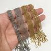 Stainless Steel Chains DIY Jewelry Making O-Chain Necklace 10pcs/Lots 1.5/2MM Woman Accessories Choker 18K Golden