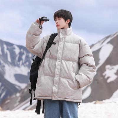 Couple's Sports Cotton Coat for Men In Winter New Trendy Brand Thickened Men's and Women's Loose Bread Coat Cotton Coat Trendy Jacket