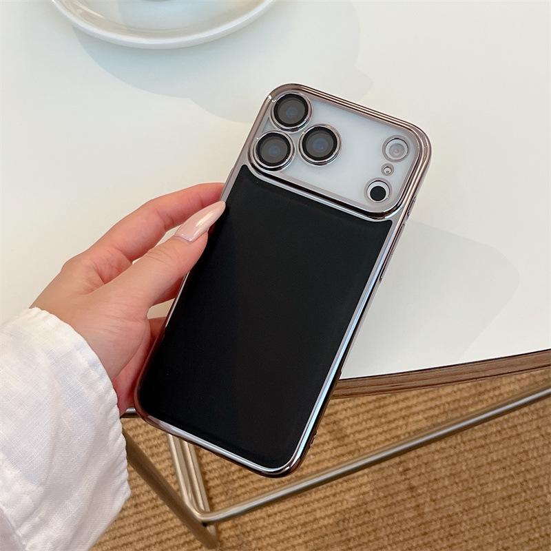 Solid Color Electroplated Case for iPhone 14 Pro/15/16 Pro/17 Pro Max Protective Cover