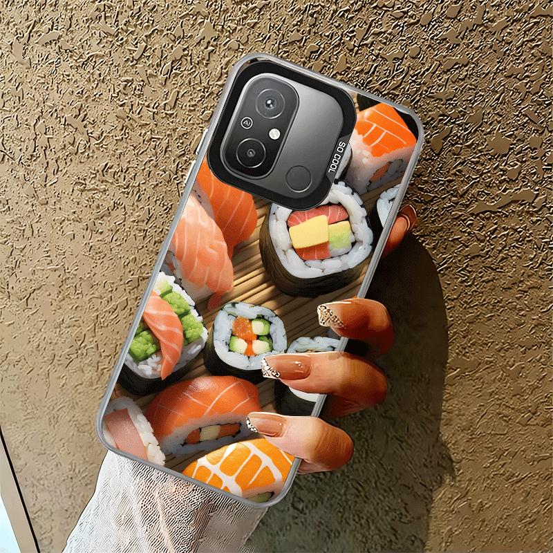 Delicious Sushi Bento Shockproof Phone Case for Xiaomi Poco X7 X6 X5 X3 Pro F7 Ultra M8 Redmi 15C 15 14C 13C 12C 10C 13 12 10