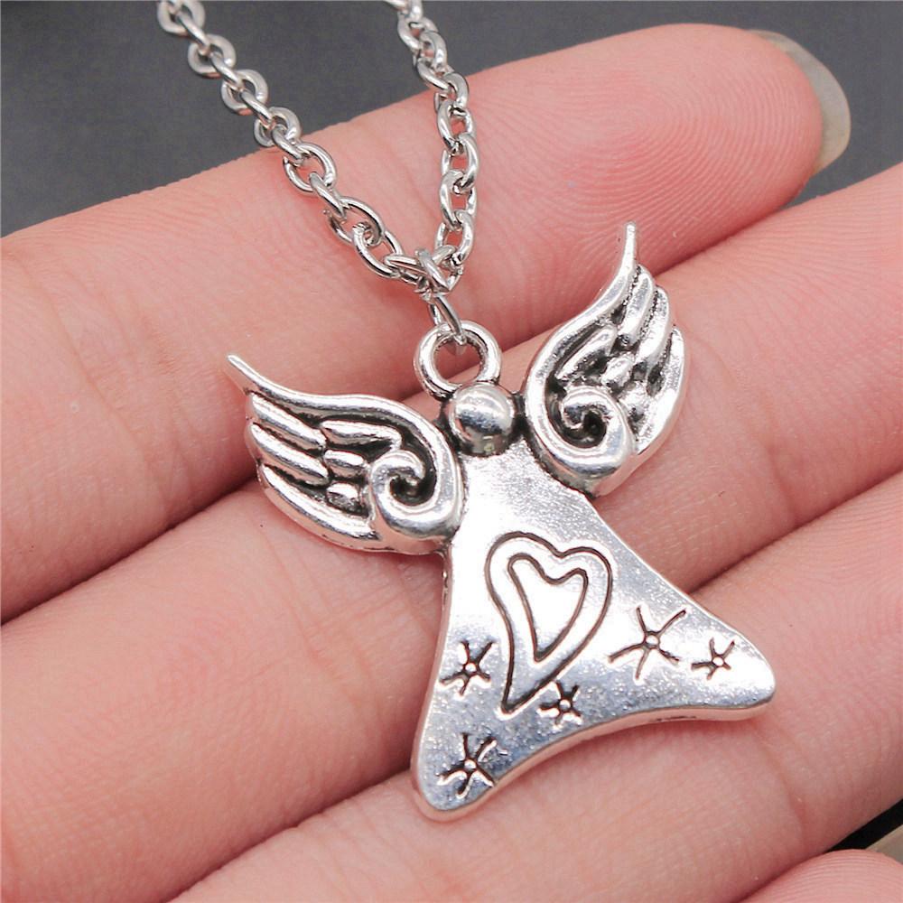 45cm Oder 70cm Lange Kette Halskette Flügel Engel Hochzeitsschmuck Zubehör QN003