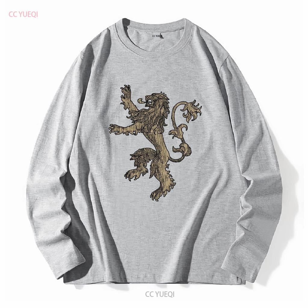 House Lannister T Shirt Thrones Dragon Symbol Distressed 3213 vintage Washed Slightly Top For Everyday Wear Breathable Unisex