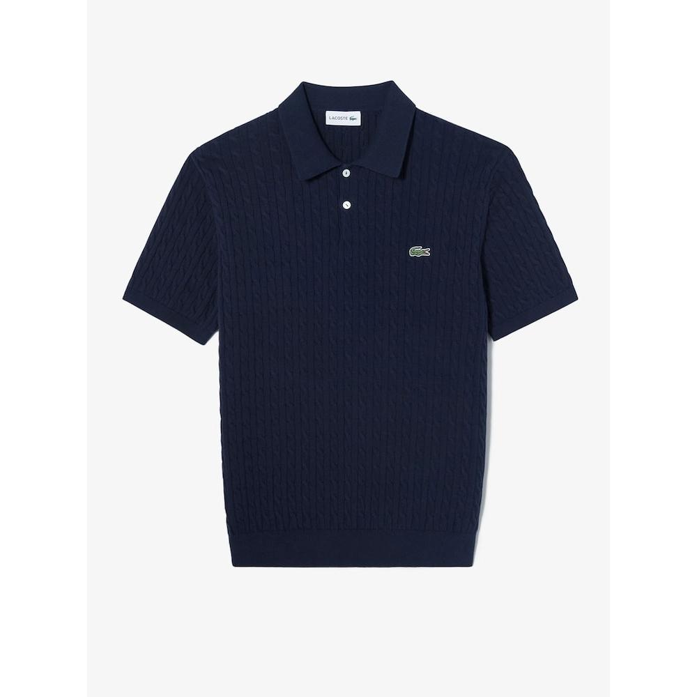 

LacoSte Men S Cable Short Sleeve Sweater Polo Ph168e 54n 166 q2nPh168e 54n166 004