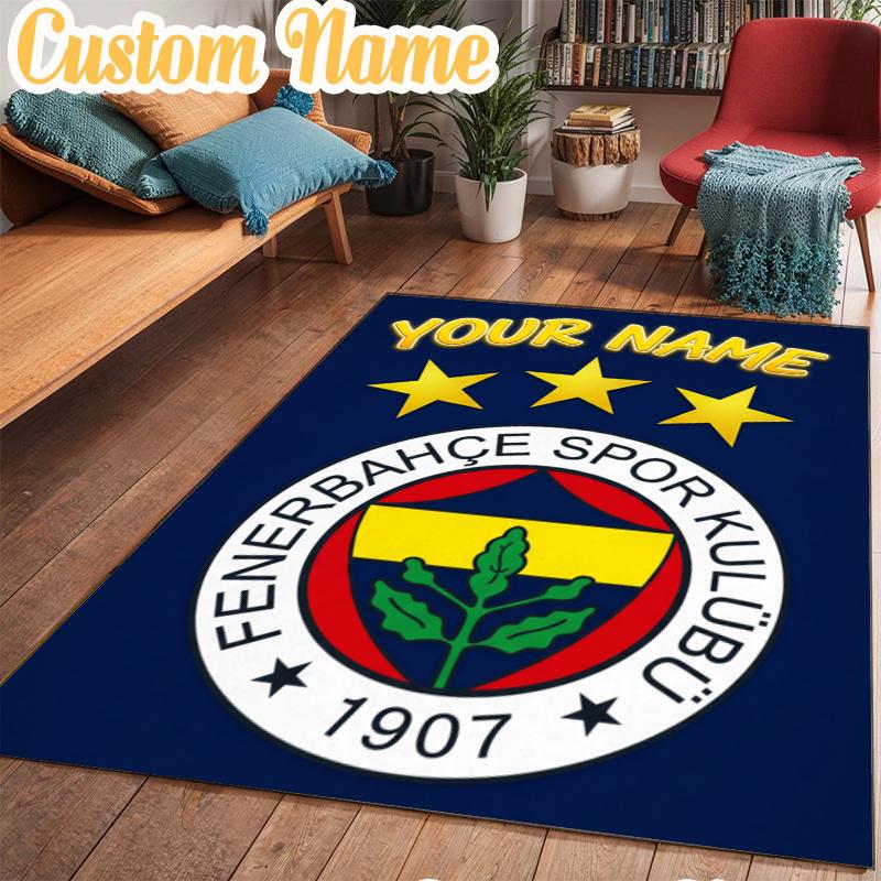 Benutzerdefinierter Name Fenerbahçe Spor Teppich Büro Teppich, Innen Teppich, Stuhl Teppich, Wohnzimmer, Fußmatte Spiel Teppich Heimdekoration Geburtstag Weihnachtsgeschenke
