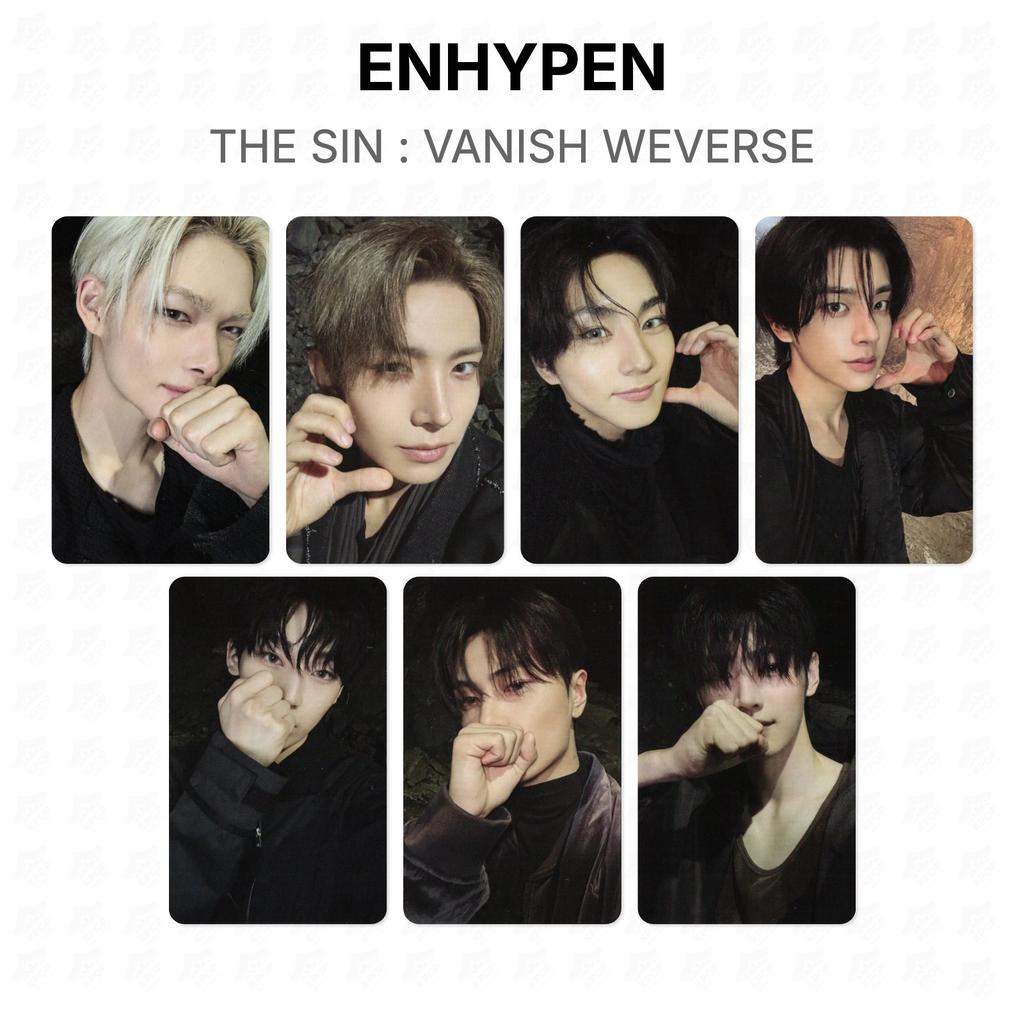 ENHYPEN IL PECCATO : VANISH WEVERSE Fotocarta Ufficiale