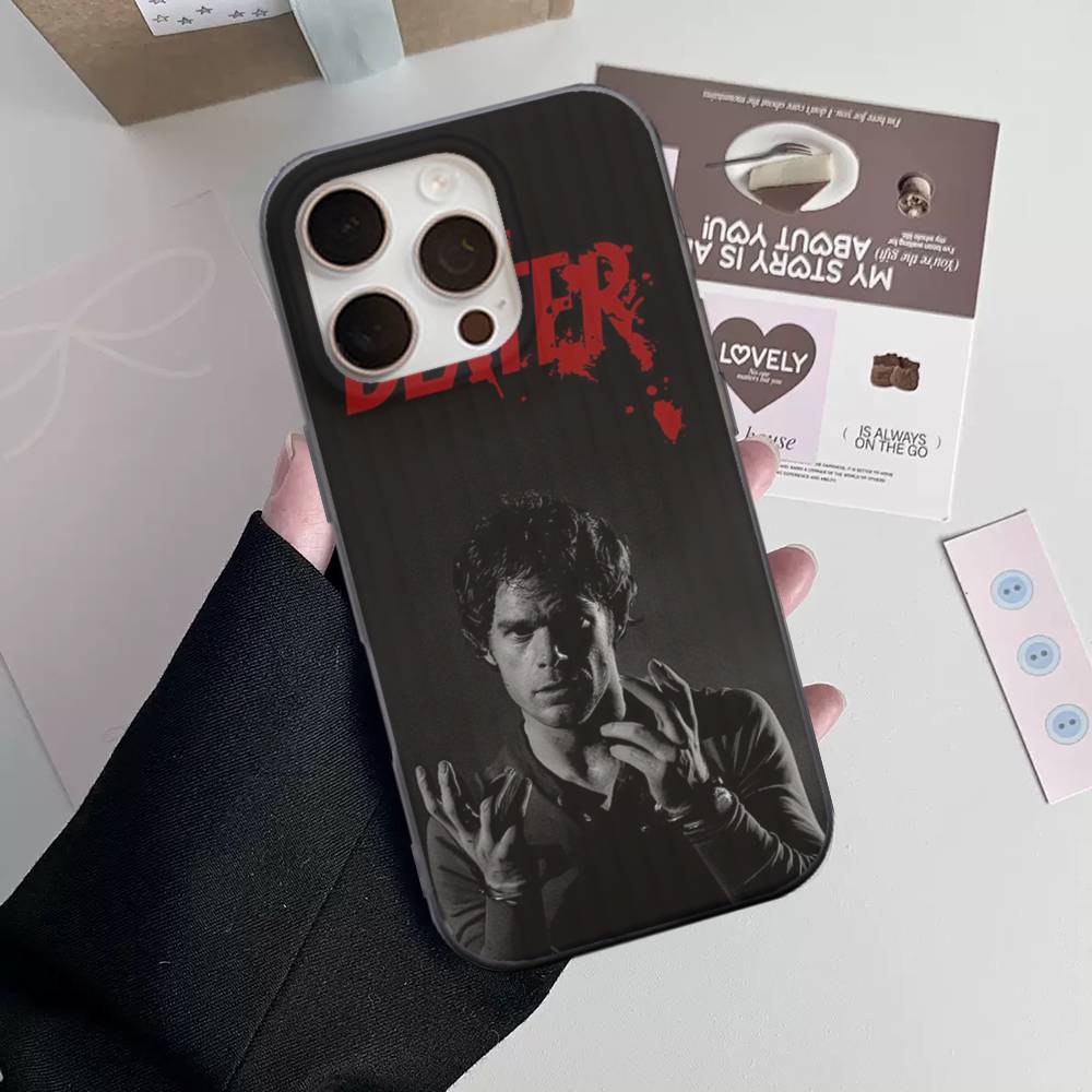 Dexter Morgan Per IPhone 16 15 11 12 13 14 17 Pro Max PLUS Pro Morbido Silicone Ondulato Posteriore Custodia per Telefono