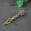 Pure Copper Buddha Instrument Ba Jin Just Vajry Pestle Feng Shui Ornament Home Decoration Antique Brass Desk Decor Retro Crafts