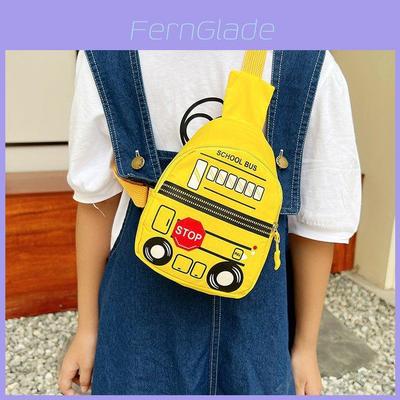 Trendy Car-themed Chest Bag For Toddlers Cool Nylon Crossbody Bag For Boys And Girls