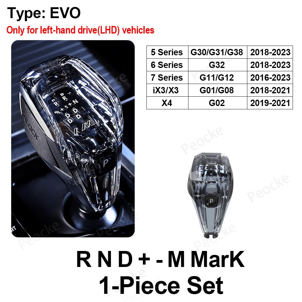 Crystal Gear Shift Handle For BMW F10 F20 F21 F22 F32 F33 F36 G30 Gear Shift Lever Head F06 F12 F13 E70 E71 F30 Crystal Gear Rod