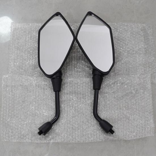2x 7/8" Motorcycle Rear View Side Mirrors For Suzuki Honda ATV Bike Handle Bar