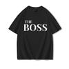 The Boss  The Real Boss Matching Tshirts Couples Matching Outfits Gifts Funny Letter Print Valentines Day Unisex Women Clothing