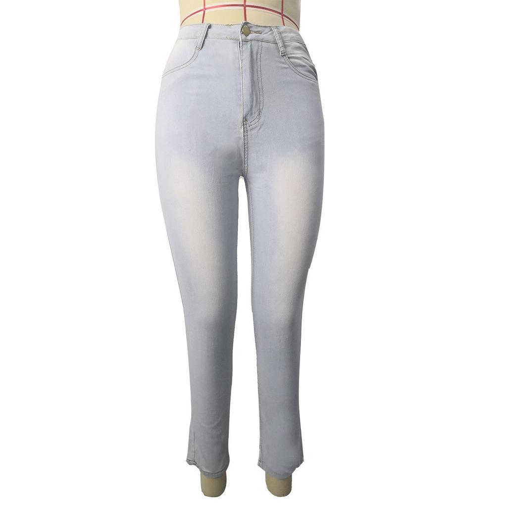 High-Waisted Slim Fit Women's Jeans - Pencil Long Pants 2025 Collection