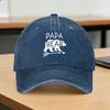 Summer Fathers Day Papa Bear Baseball Cap Sun  Wholesale Custom DIY Washed Hip Hop Hats Fashion Hiking Fishing Baseball Caps