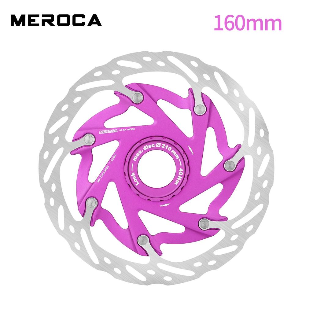 MEROCA XR Bicycle Brake Rotor 140MM 160MM Bike Centerlock Rotor Heat Dissipation Floating Rotors Cycling Parts