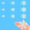 20X30CM Christmas Decor Window Snowflake Stickers Glass Window Stickers for Christmas Supplies Home Room New Year Gift Navidad