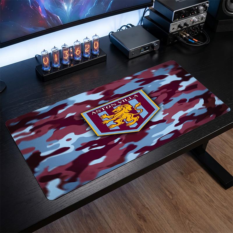 Aston Villa Football Print Large Mouse Pad, Anti-Slip Extended Gaming Desk Mat for Office Home