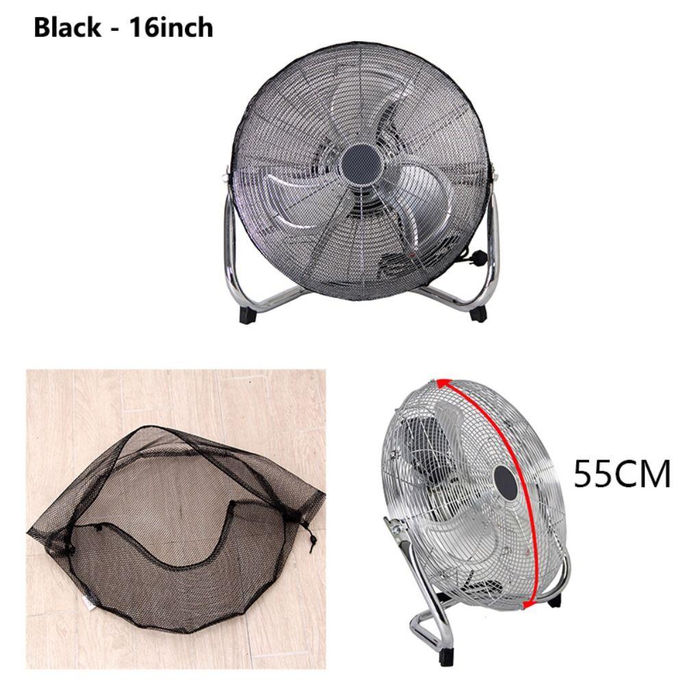 Atmungsaktive Netz-Bodenventilator-Schutzhülle Waschbare Ventilatorabdeckung Haustiersicherer Ventilatorschutz Zuhause