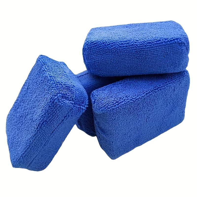 8pcs Microfiber Wax Towel Ultra-Soft Polishing Waxing Pocket Cars Wax Foam Sponge Remove Wax Auto Care Polish Foam Sponge