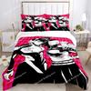 JOJO Anime Print Bedding Set Fashion Article Boys Or Adults For Beds Quilt Covers Pillowcases Bedding Set Gift
