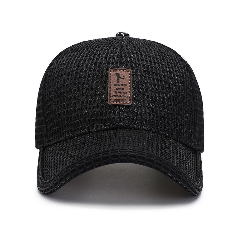 Men's Mesh Baseball Cap Breathable Summer Caps Dad Hat Outdoor Fishing Hats Bone Gorras Snapback Trucker Cap