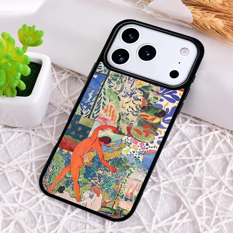 Henri Matisse Art Painting soft Phone Case for iPhone 17 Air 16 15 11 12 14 13 Pro Max Shockproof Cover
