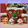 Christmas Mini Animal Figurines With Resin Material For Holiday Gift Giving And Decor