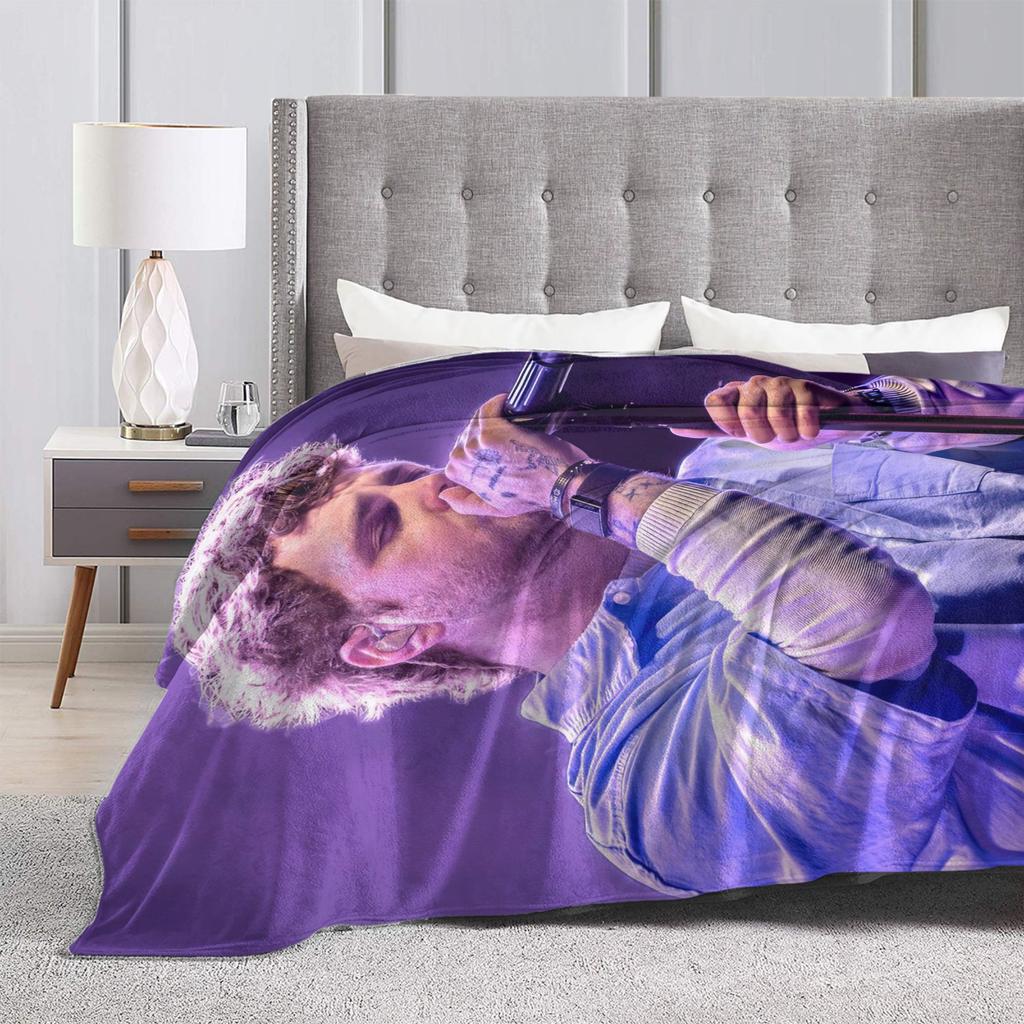 Alex Warren Rapper Warm Soft Blanket  Decorative Plush Throw Blanket Fluffy Home Decor Flannel Bedspread Sofa Bed Cover