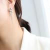LT-F480 European and American INS Style Chunky Chain Tassel Titanium Steel 18k Gold Earrings Minimalist Style